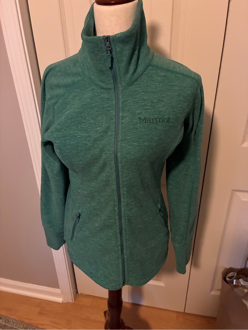 Marmot Women's Teal Green Full-Zip Fleece Jacket